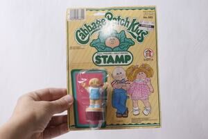 1984 Cabbage Patch Kids Waving Boy Figurine Stamper Self-inking ~ 260514-WH 1370